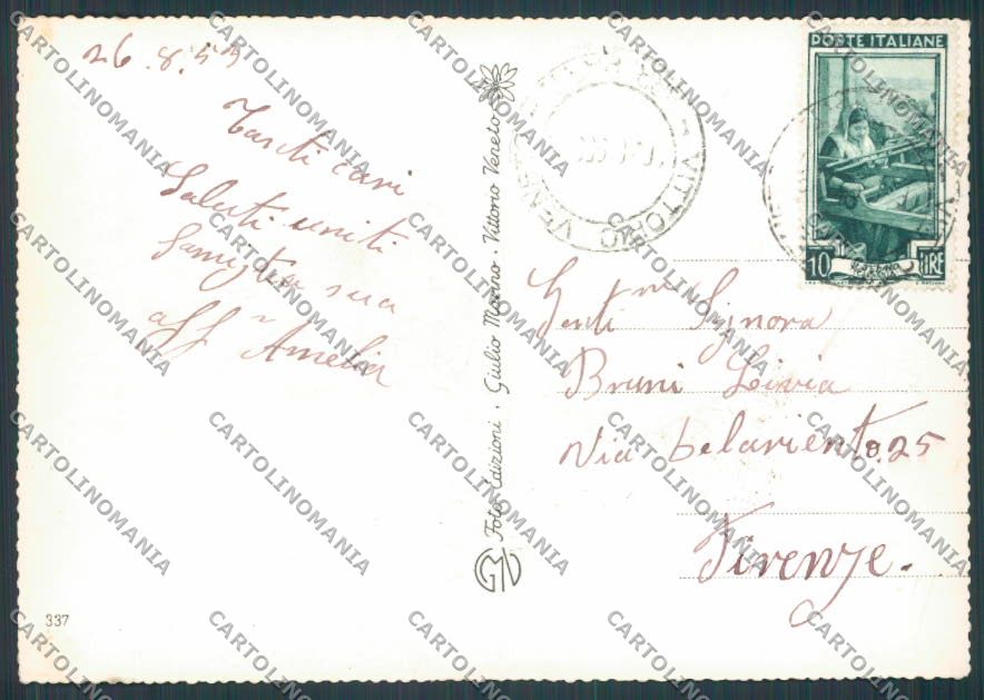 Treviso Vittorio Veneto Santuario Sant Augusto foto FG cartolina BB9576 – retro