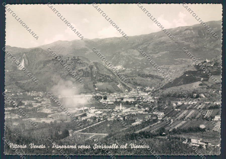 Treviso Vittorio Veneto Serravalle Visentin foto FG cartolina BB9577 – fronte