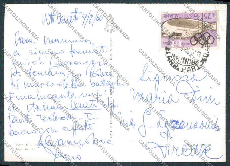 Treviso Vittorio Veneto Vedutine Saluti foto FG cartolina BB9588 – retro