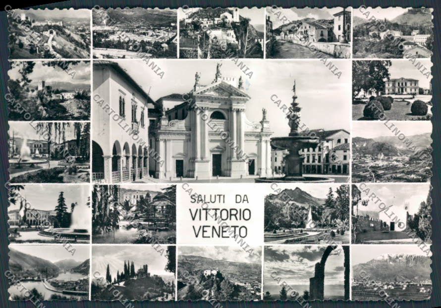Treviso Vittorio Veneto Vedutine Saluti foto FG cartolina BB9590 – fronte