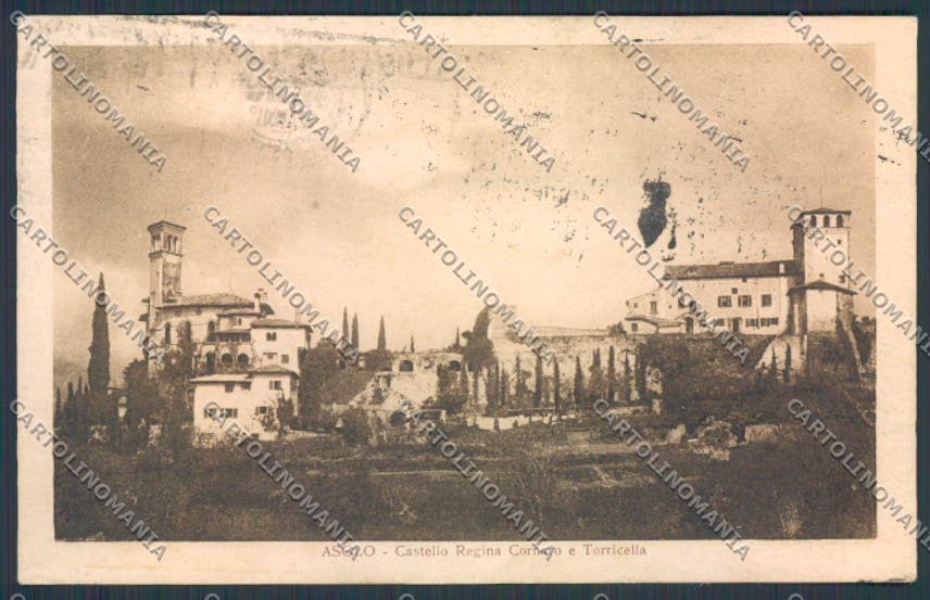 Treviso Asolo Castello Regina Cornaro cartolina BB9605 – fronte