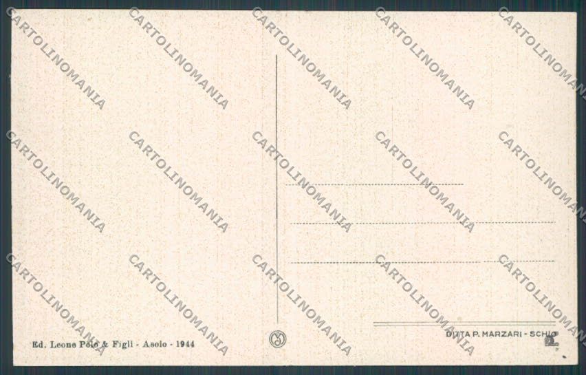 Treviso Asolo Catello Regina Cornaro cartolina BB9609 – retro