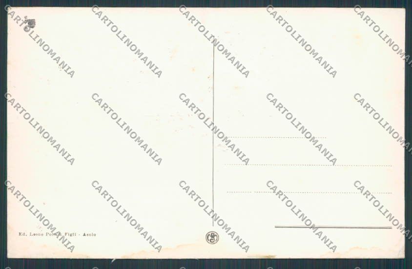 Treviso Asolo Casa Malipiero cartolina BB9612 – retro
