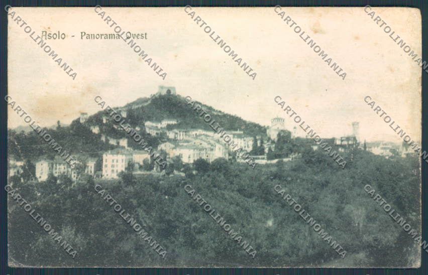 Treviso Asolo Panorama PIEGA cartolina BB9613 – fronte