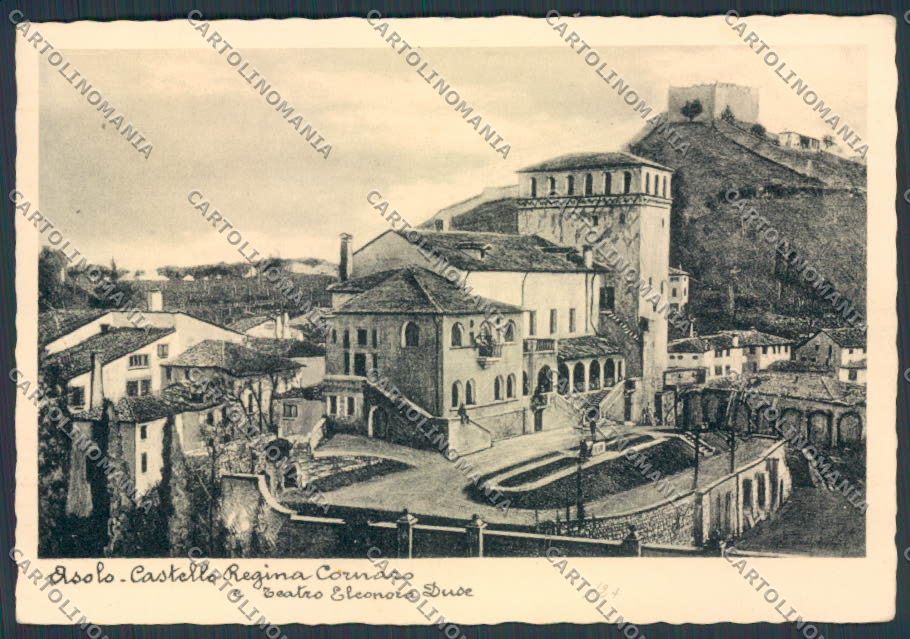 Treviso Asolo Castello Regina Carnaro FG cartolina BB9616 – fronte