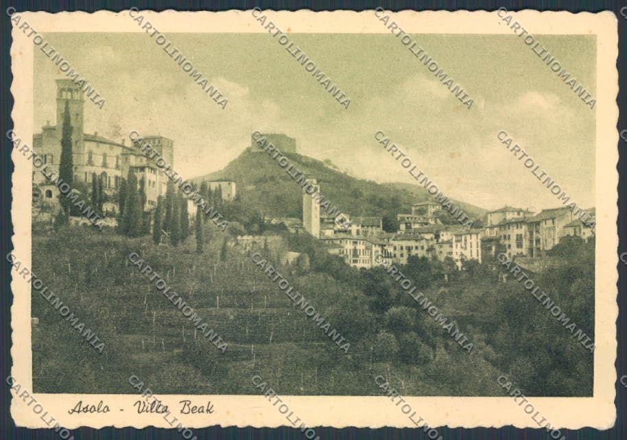 Treviso Asolo Villa Beak FG cartolina BB9618 – fronte
