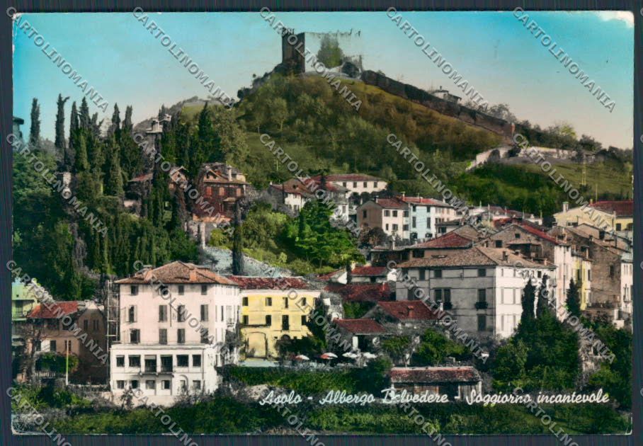 Treviso Asolo Albergo Belvedere ABRASA foto FG cartolina BB9621 – fronte