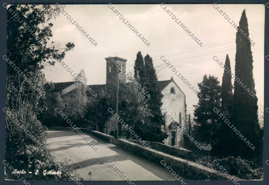 Treviso Asolo San Gottardo PIEGHE foto FG cartolina BB9622 – fronte