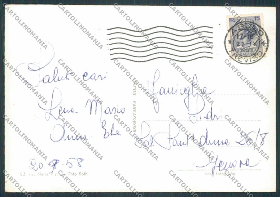 Treviso Asolo Panorama foto FG cartolina BB9623 – retro