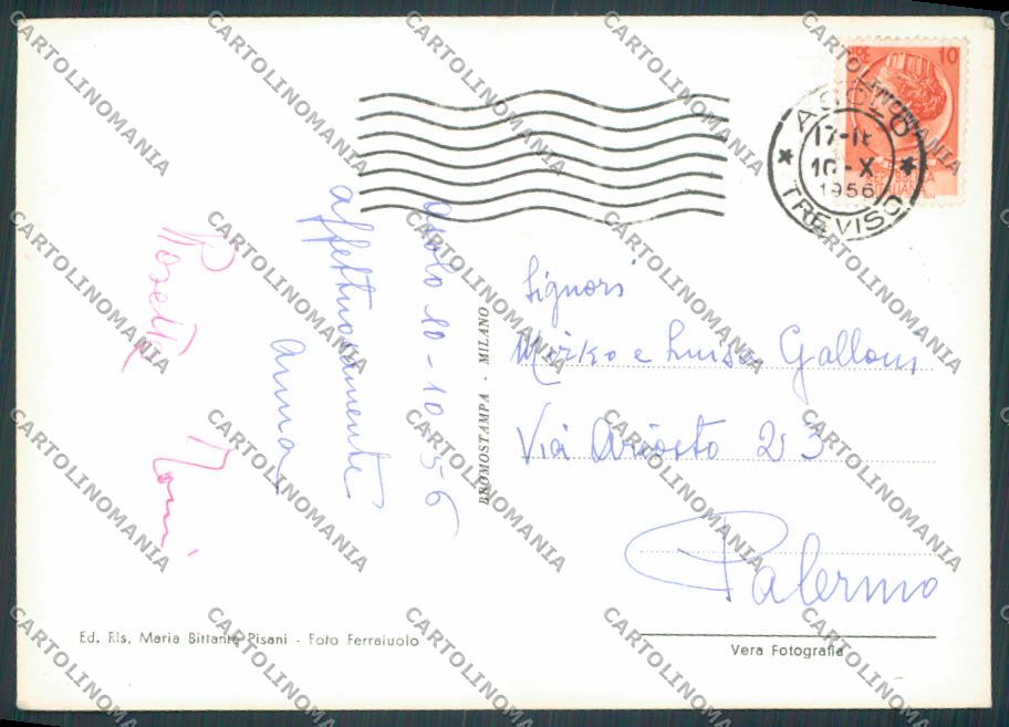 Treviso Asolo PIEGHINA foto FG cartolina BB9625 – retro