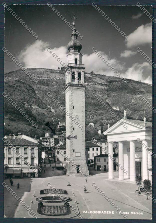 Treviso Valdobbiadene Piazza Marconi foto FG cartolina BB9631 – fronte