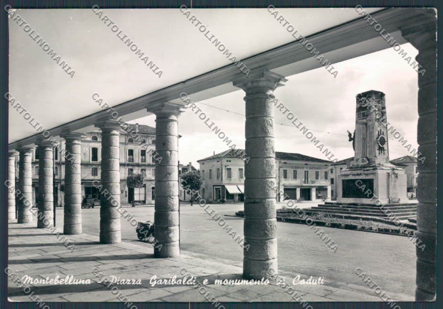 Treviso Montebelluna Piazza Garibaldi foto FG cartolina BB9664 – fronte