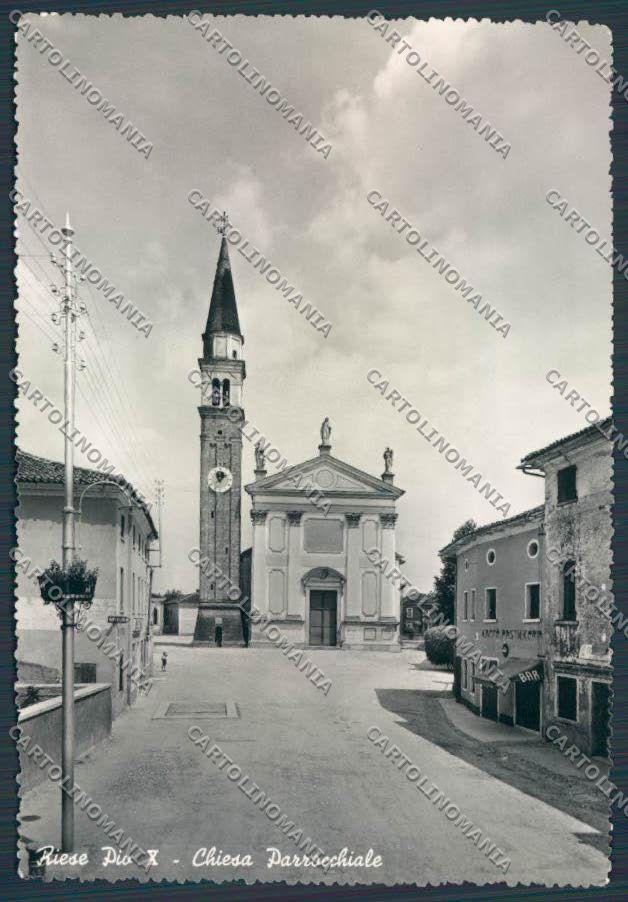Treviso Riese Chiesa Parrocchiale foto FG cartolina BB9722 – fronte