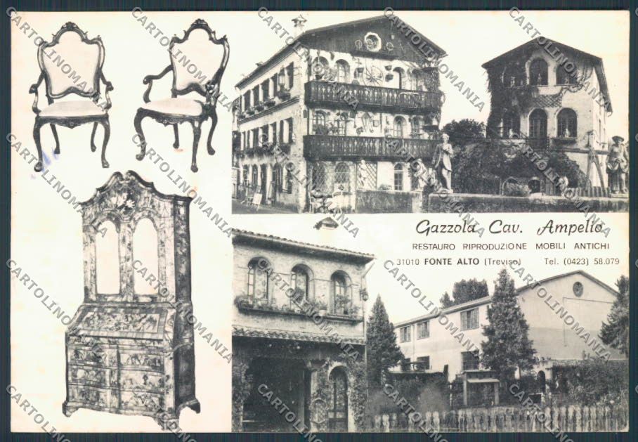 Treviso Fonte Alto Gazzola Restauro FG cartolina BB9734 – fronte
