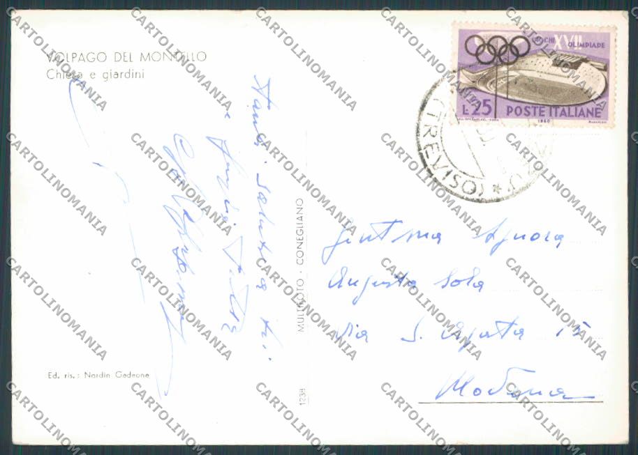 Treviso Volpago Chiesa foto FG cartolina BB9748 – retro