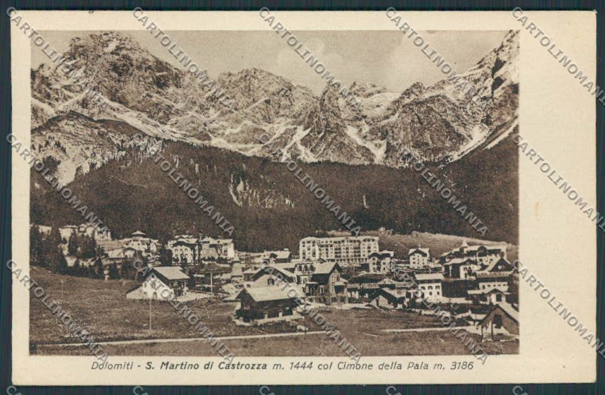 Trento San Martino di Castrozza Panorama cartolina BB9777 – fronte