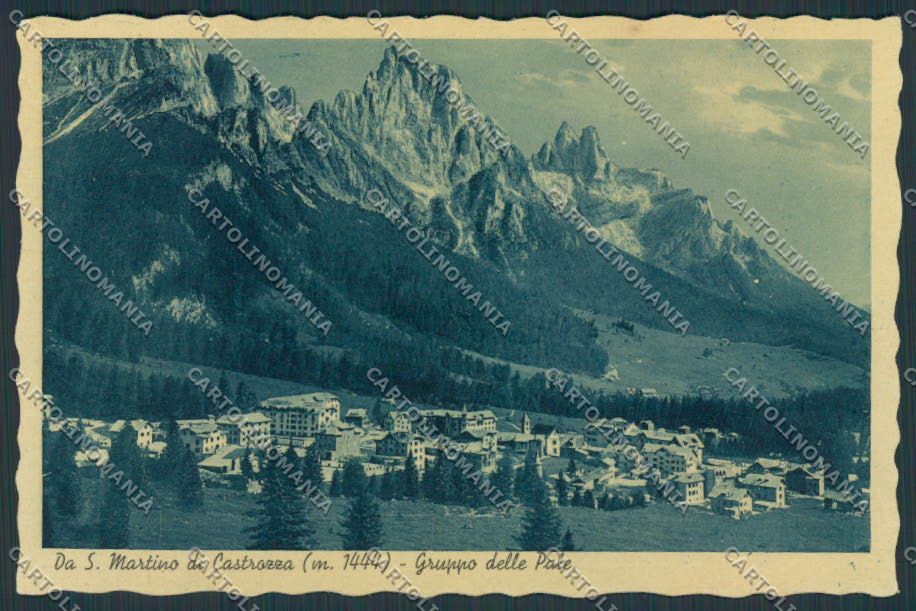 Trento San Martino di Castrozza Gruppo delle Pale FG cartolina BB9784 – fronte