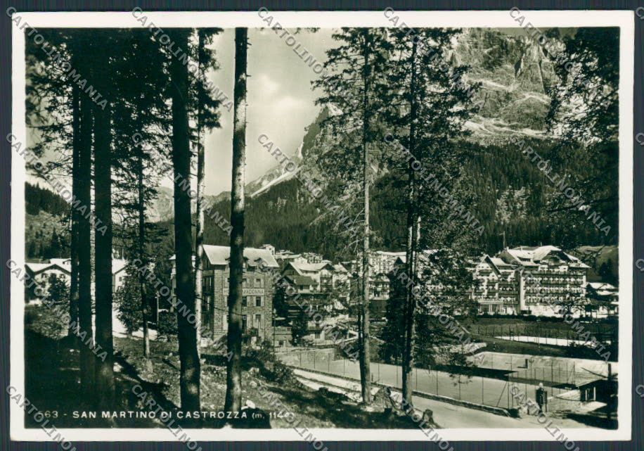 Trento San Martino di Castrozza Tennis foto FG cartolina BB9787 – fronte