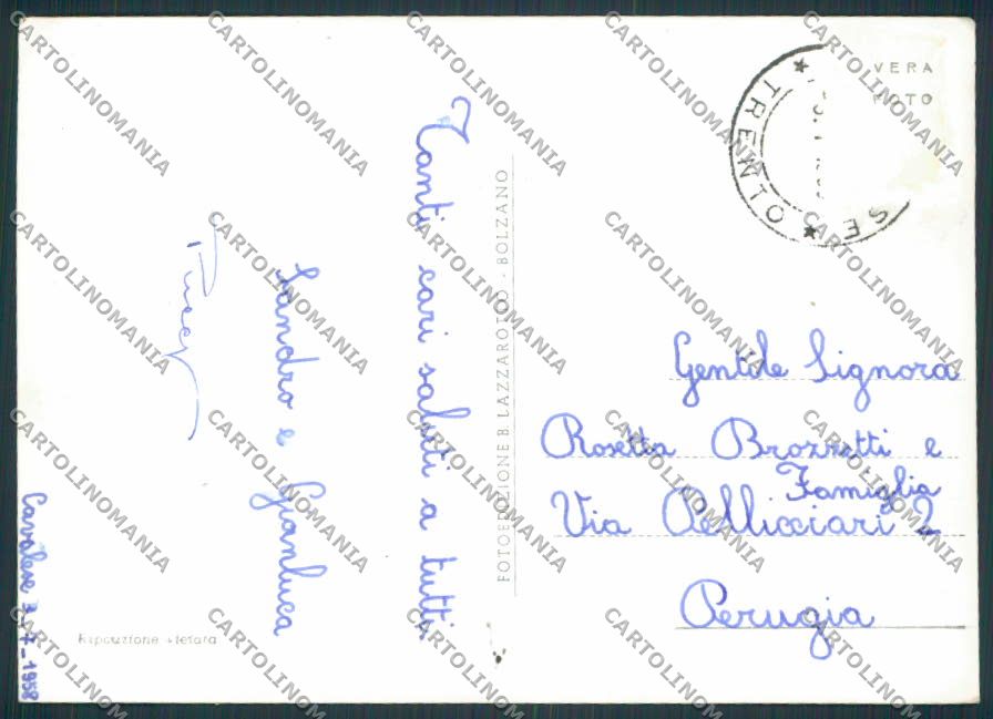 Trento Cavalese Vedutine foto FG cartolina BB9813 – retro