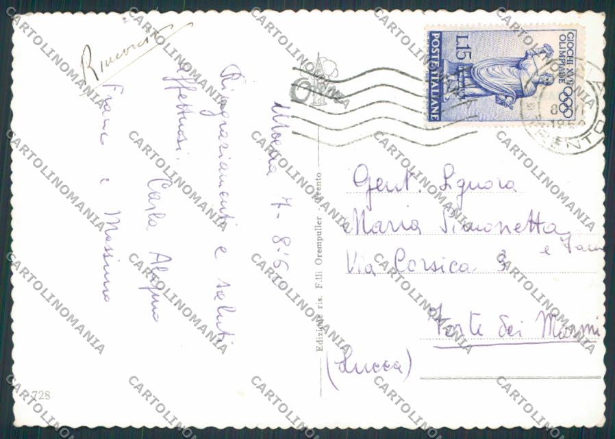 Trento Moena Panorama foto FG cartolina BB9838 – retro