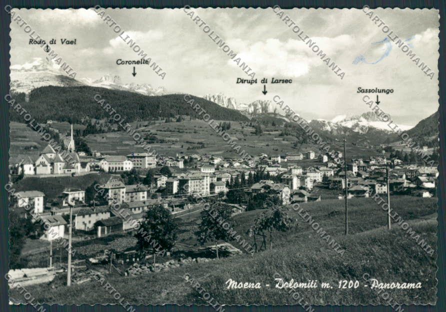 Trento Moena Panorama foto FG cartolina BB9839 – fronte