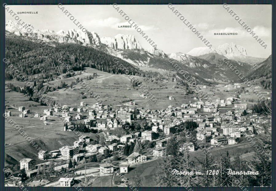 Trento Moena Panorama foto FG cartolina BB9843 – fronte