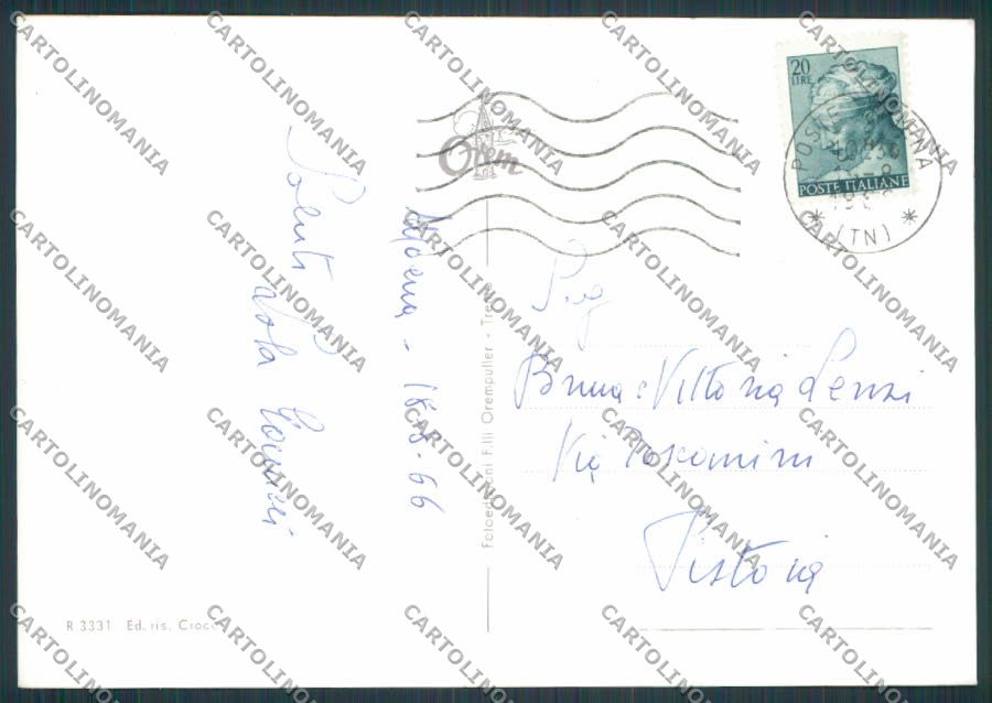Trento Moena Panorama foto FG cartolina BB9843 – retro
