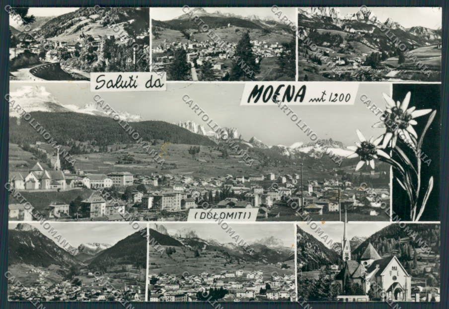 Trento Moena Saluti da foto FG cartolina BB9846 – fronte
