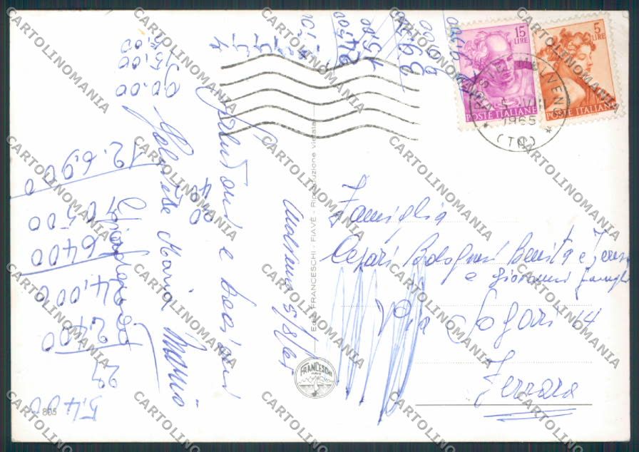 Trento Molveno Saluti da foto FG cartolina BB9854 – retro