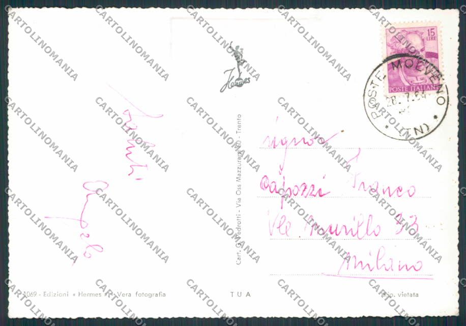 Trento Molveno Saluti da foto FG cartolina BB9857 – retro
