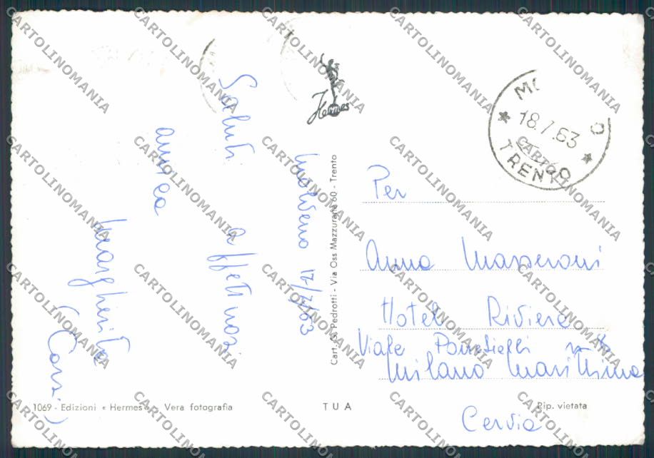 Trento Molveno Saluti da foto FG cartolina BB9858 – retro
