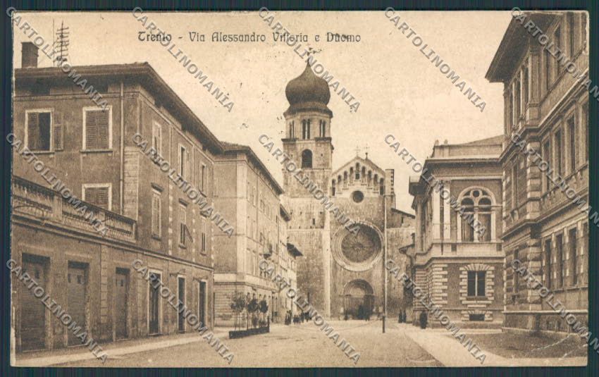 Trento Città Città Duomo PIEGHINE cartolina BB9863 – fronte
