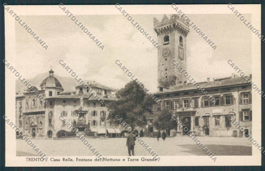 Trento Città Casa Rella cartolina BB9872 – fronte