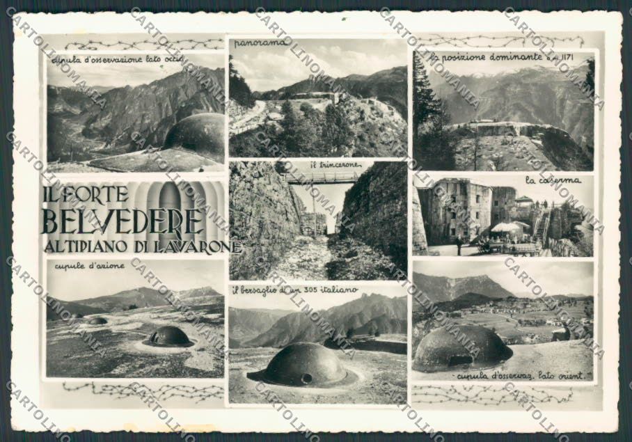 Trento Lavarone Altipiano di Forte Belvedere foto FG cartolina BB9876 – fronte
