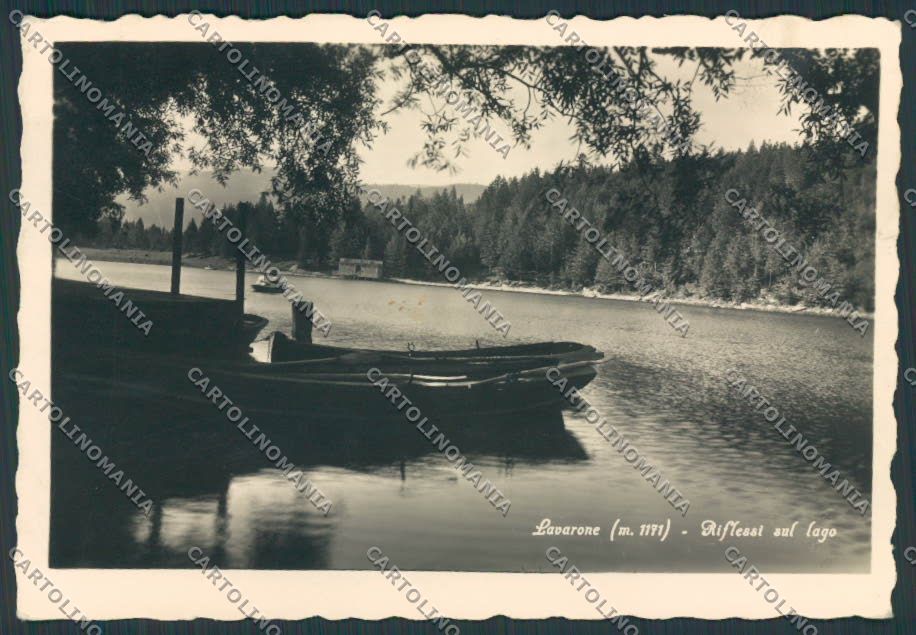 Trento Lavarone Lago PIEGA foto FG cartolina BB9878 – fronte