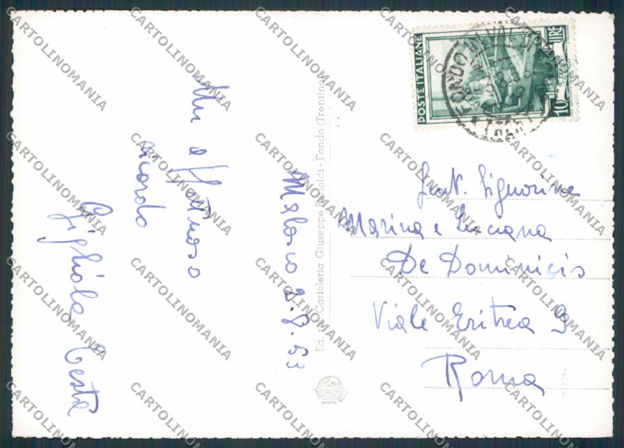 Trento Malosco Val di Non foto FG cartolina BB9890 – retro