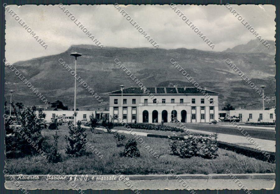 Trento Rovereto Stazione PIEGHE foto FG cartolina BB9899 – fronte