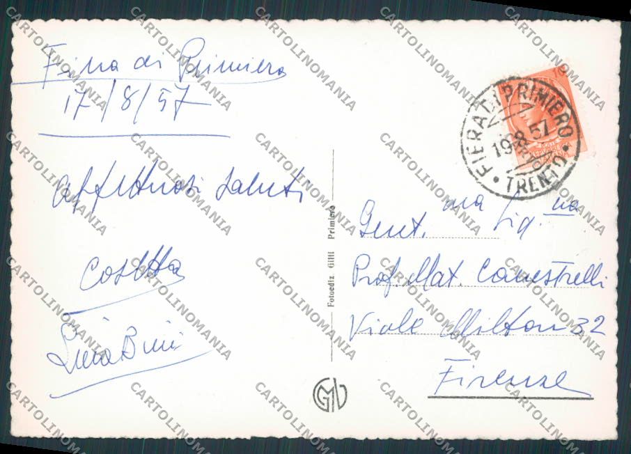 Trento Fiera di Primiero FG cartolina BB9910 – retro