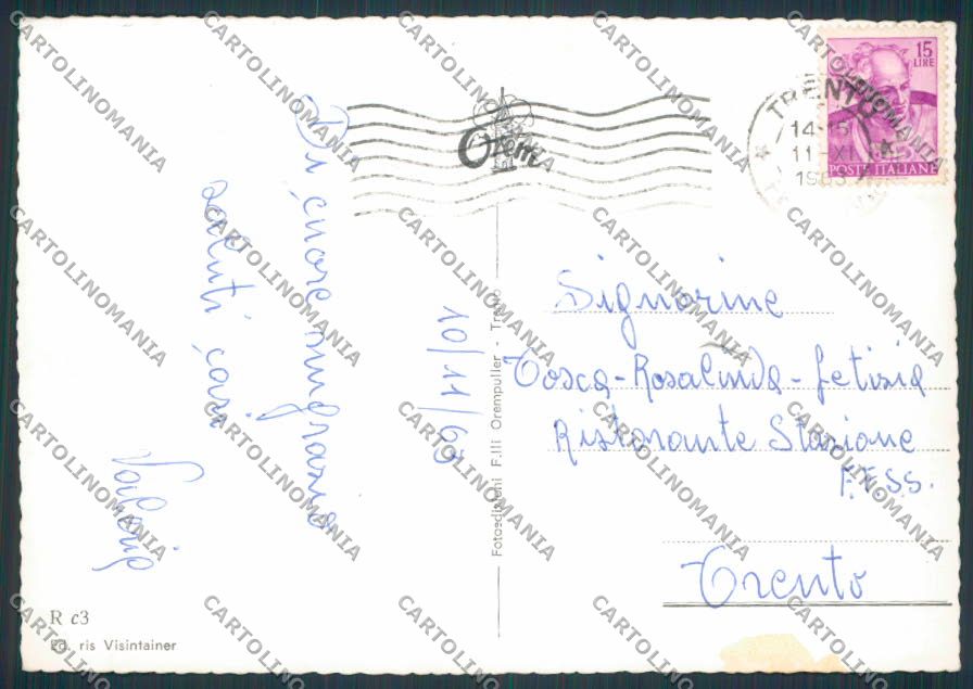 Trento Cles Panorama foto FG cartolina BB9911 – retro