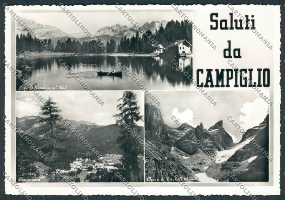 Trento Madonna di Campiglio Saluti da Lago Nambino foto FG cartolina BB9923 – fronte