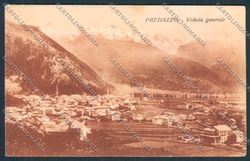 Trento Predazzo Panorama cartolina BB9931 – fronte