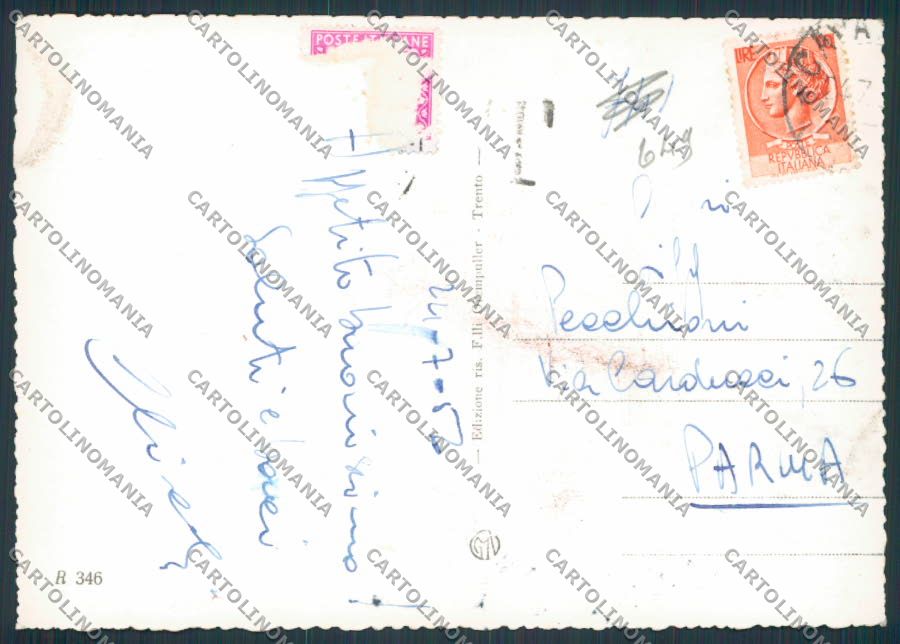 Trento Cavareno foto FG cartolina BB9937 – retro