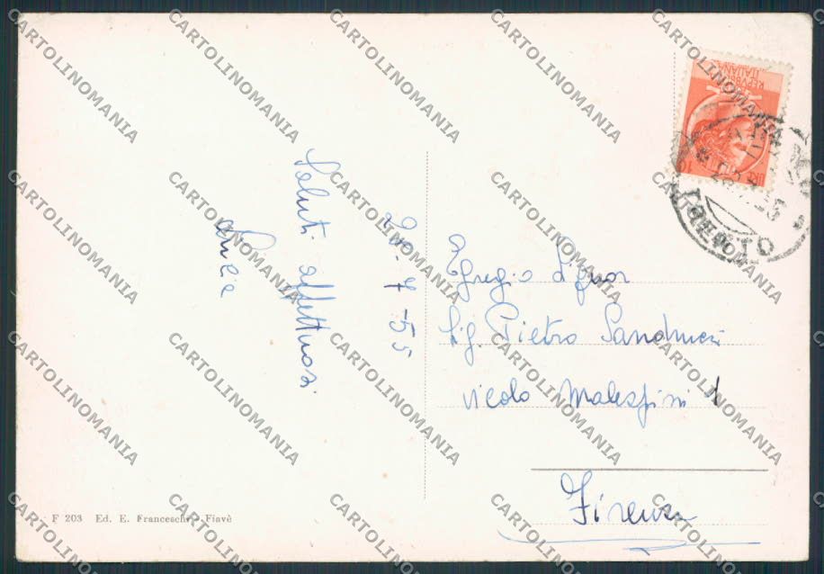 Trento Andalo Panorama FG cartolina BB9943 – retro