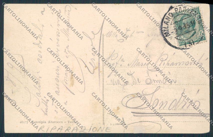 Trento Riva del Garda Porto RIPARATA cartolina BB9947 – retro
