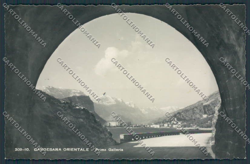 Trento Lago di Garda Gardesana Prima Galleria foto cartolina BB9959 – fronte