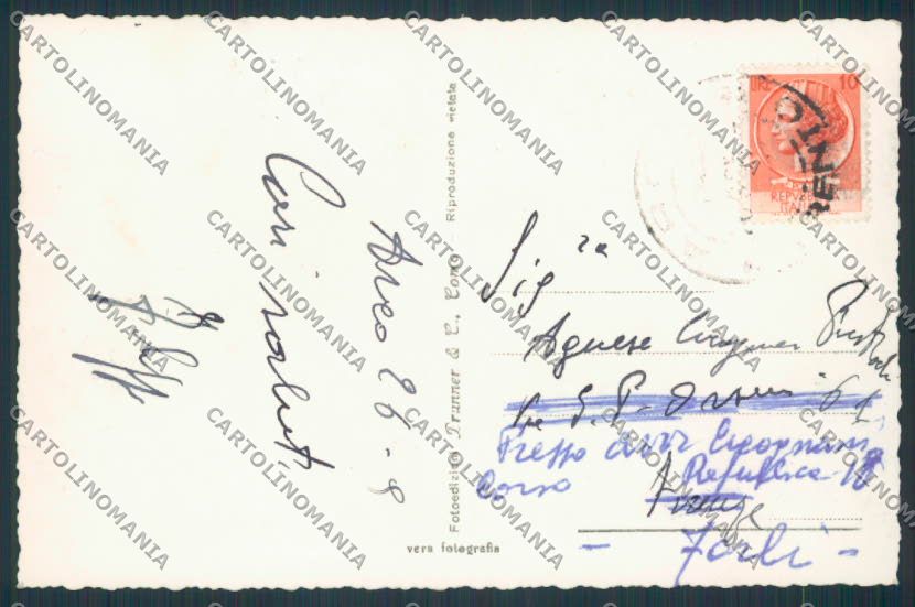 Trento Lago di Garda Gardesana Prima Galleria foto cartolina BB9959 – retro