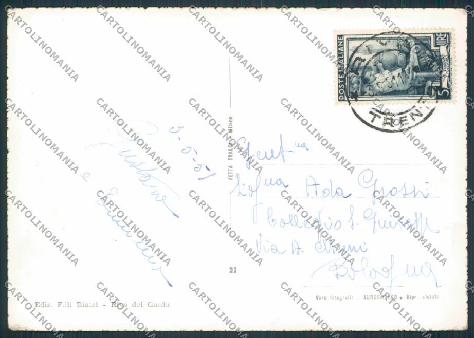 Trento Riva del Garda Panorama foto FG cartolina BB9964 – retro