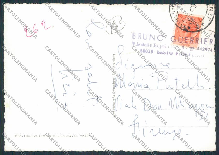 Trento Riva del Garda Casa della Trota foto FG cartolina BB9968 – retro