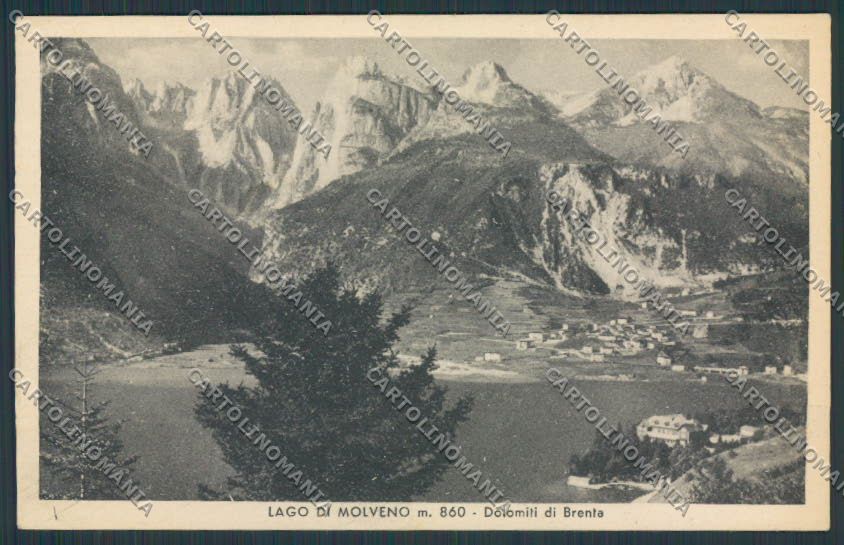 Trento Molveno Lago di Panorama cartolina BB9972 – fronte