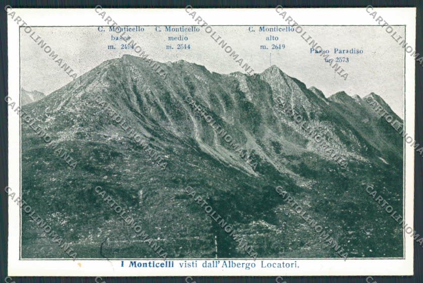 Trento Val di Non Albergo Locatori Cima Monticello Malè cartolina BB9978 – fronte